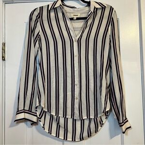 #69 L'AGENCE HOLLY LONG SLEEVE MULTI STRIPED BLOUSE $295